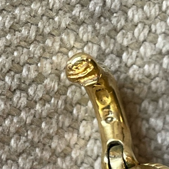 ⭐️David Yurman⭐️18K Gold, Onyx, Ruby and Pave Diamond Quatrefoil Charm Pendant - Picture 6 of 7